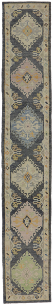 3 x 18 Extra-Long Turkish Oushak Rug Runner 53586