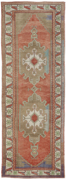 5 x 13 Vintage Turkish Oushak Rug 53628
