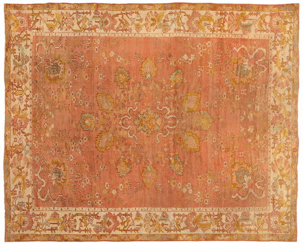 10 x 12 Late 19th Century Antique Turkish Oushak Rug 51231