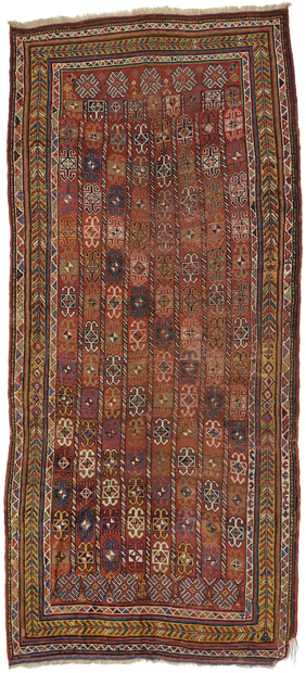 6 x 13 Antique Afghan Bashir Rug 78010