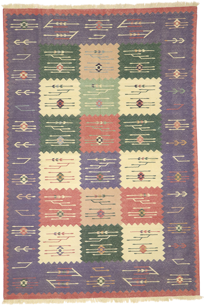 6 x 9 Vintage Oltenian Romanian Kilim Rug 77936