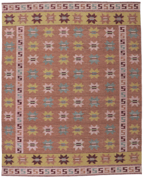 9 x 11 Scandinavian Modern Swedish Inspired Kilim Rug 30679