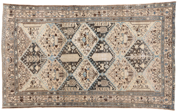 5 x 9 Distressed Antique Persian Malayer Rug 60983