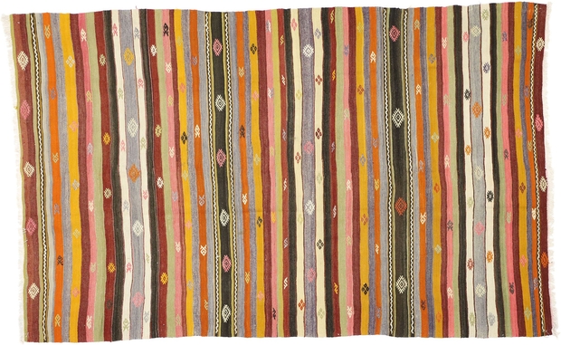 5 x 9 Vintage Turkish Kilim Rug 51283