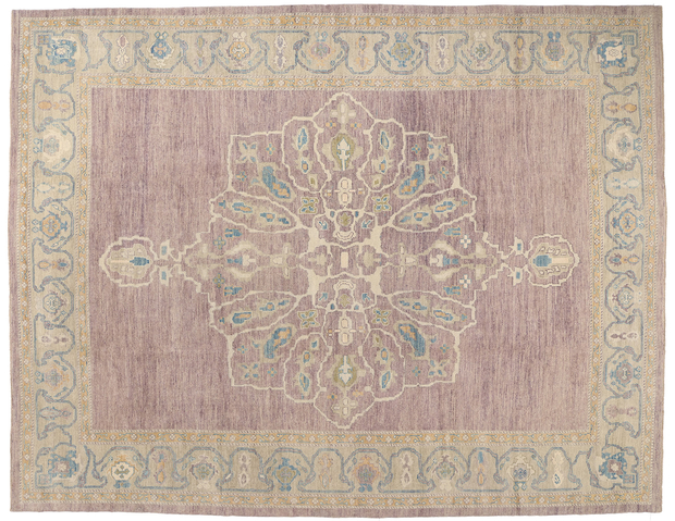 12 x 16 Modern Lavender Turkish Oushak Rug 53778
