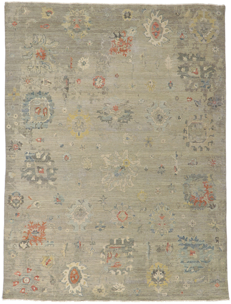 9 x 12 Vintage-Inspired Oushak Rug 30716