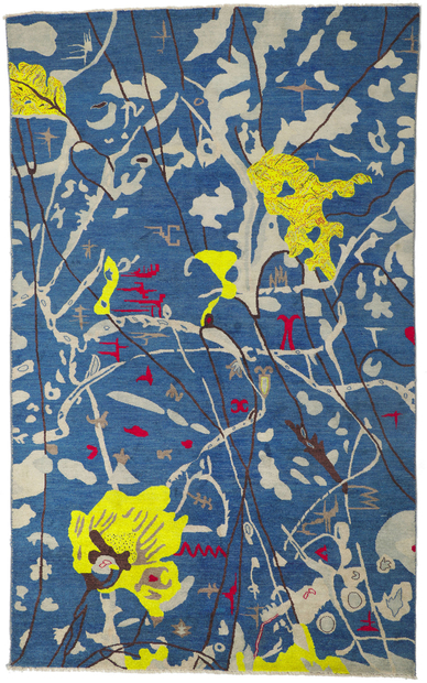 6 x 10 Joan Miro Style Abstract Rug 80741