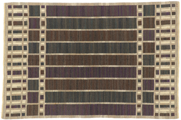 5 x 7 Vintage Swedish Rug Irma Kronlund Rollakan 78482