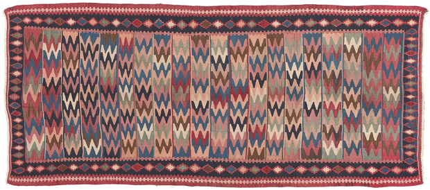 5 x 11 Vintage Persian Shahsavan Kilim Rug 61240