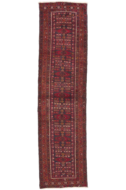 4 x 14 Antique Persian Heriz Rug Runner 61254