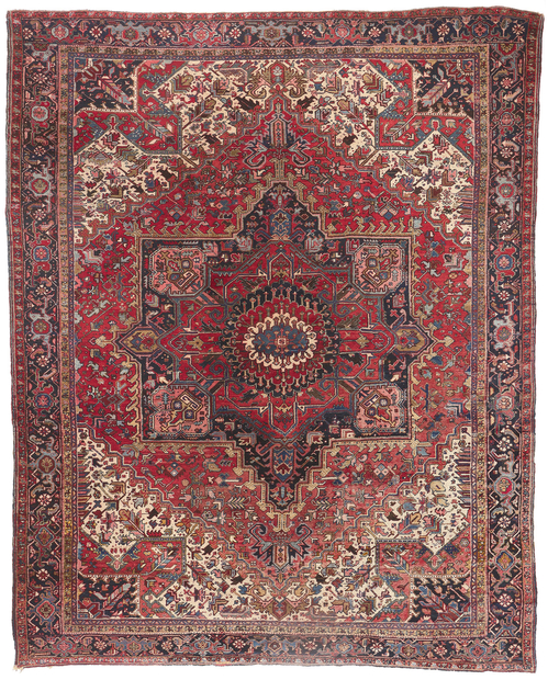 12 x 15 Large Antique Persian Heriz Rug 78540