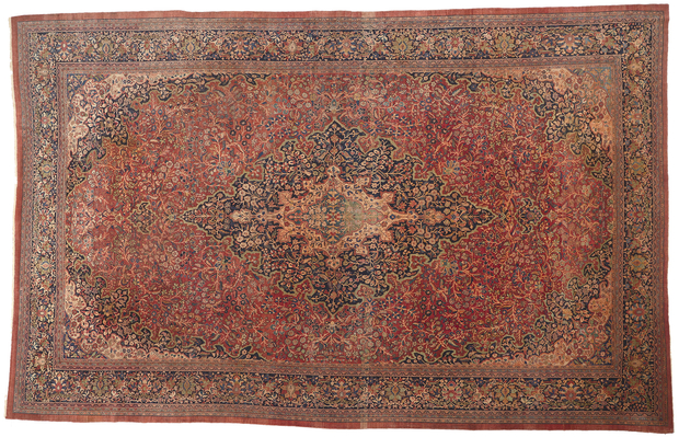14 x 22 Antique Persian Farahan Rug 78651