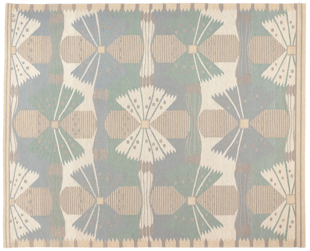 9 x 12 Scandinavian Modern Swedish Inspired Kilim Rug 30978