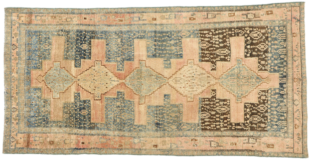 4 x 8 Antique Persian Malayer Rug Runner 61265
