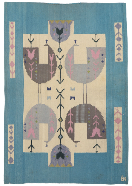 4 x 6 Eva Nemeth Vintage Swedish Scandinavian Tapestry 78731