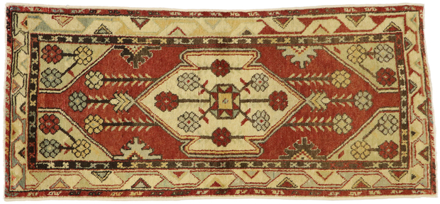3 x 6 Vintage Turkish Oushak Rug 51458