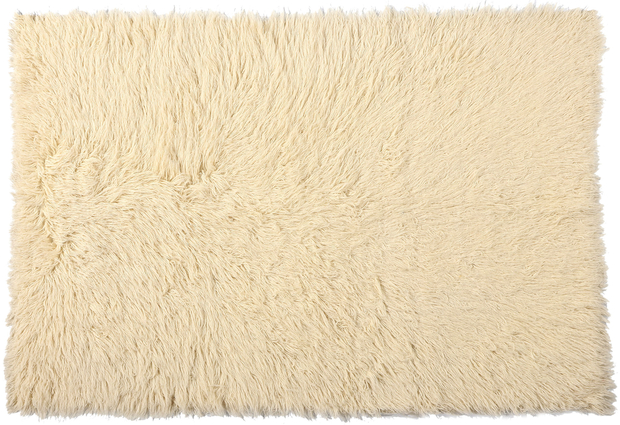 5 x 7 Vintage Greek Natural Flokati Rug 53945