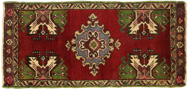 2 x 3 Vintage Turkish Yastik Rug 51470