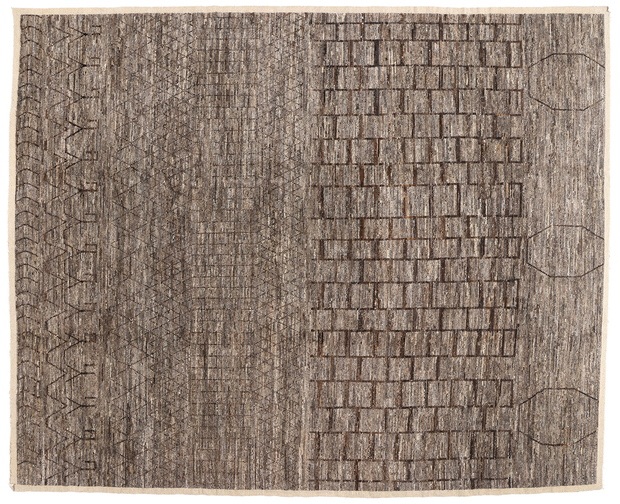 12 x 15 Organic Modern Brutalist Moroccan Rug 81116