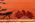 10 x 14 Modern Orange Chinese Art Deco Rug 31094