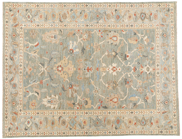 8 x 10 Modern Blue Persian Sultanabad Rug 78893