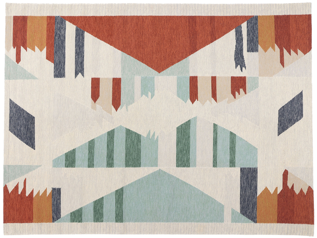 9 x 12 Contemporary Scandinavian Navajo Swedish Inspired Kilim Rug 31334