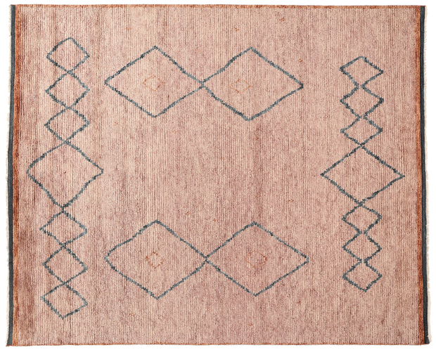8 x 10 Desert Blush Modern Boho Pink Moroccan Rug 31199