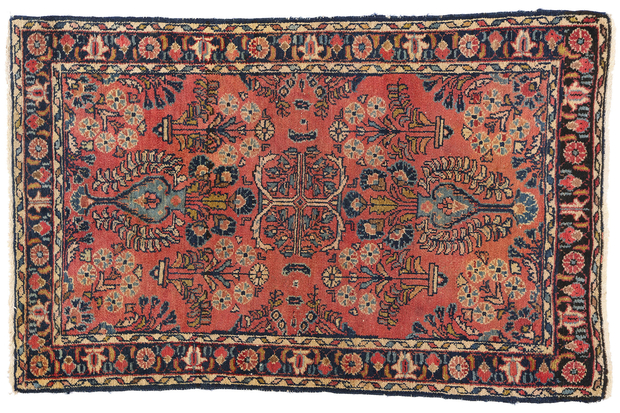 3 x 4 Antique Persian Dergazine Hamadan Rug 78947