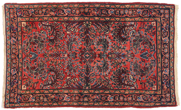 3 x 4 Antique Persian Dergazine Hamadan Rug 78995