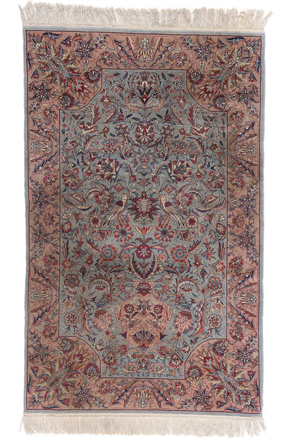 3 x 5 Vintage Chinese Persian Vase Tabriz Rug 79017