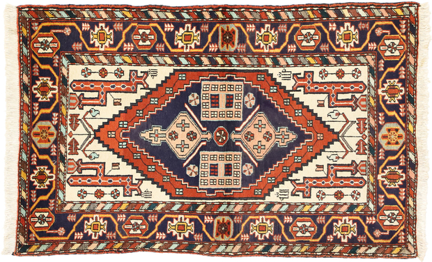 4 x 5 Vintage Persian Heriz Rug 60328