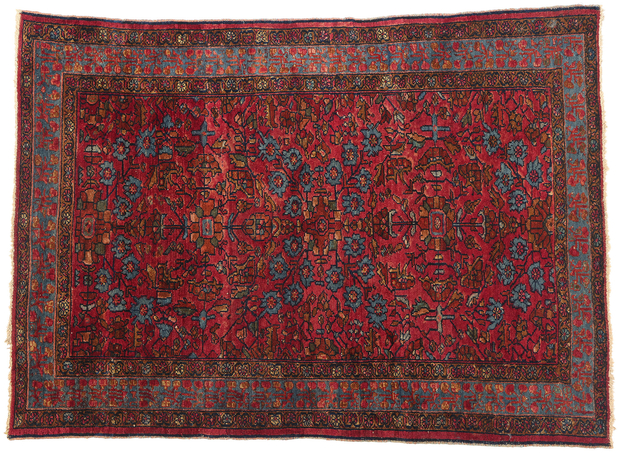 5 x 7 Antique Red Persian Lilihan Rug 79090