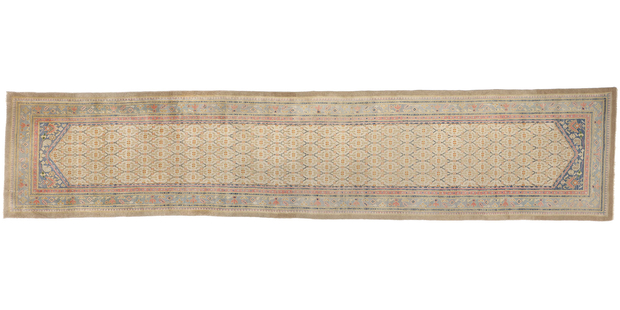 4 x 20 Extra-Long Antique Persian Kerman Rug Runner 79104