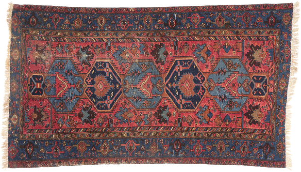 3 x 6 Distressed Antique Persian Malayer Rug 79171