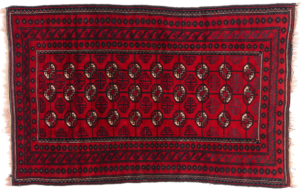 4 x 7 Antique Persian Turkoman Rug 79164