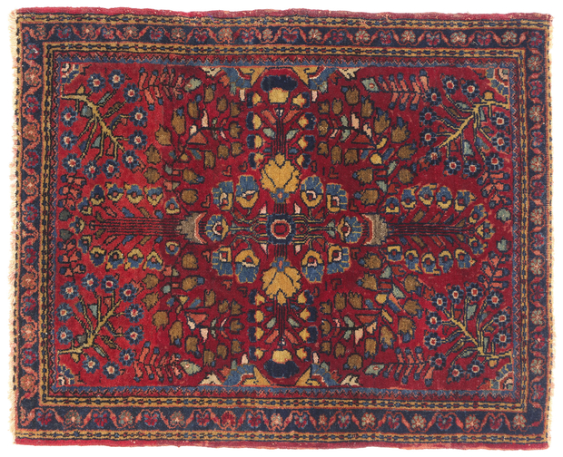 2 x 2 Antique Persian Sarouk Rug 79241
