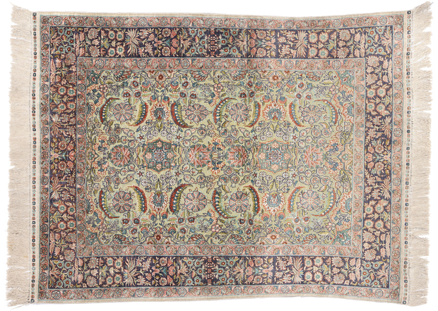 3 x 4 Vintage Turkish Silk Hereke Rug 79238