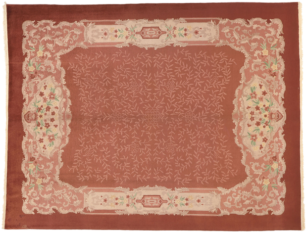 9 x 12 Antique Chinese French Art Deco Rug 70603