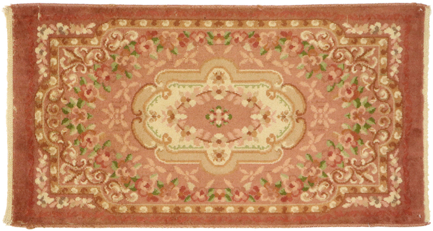 2 x 4 Vintage Machine Made Aubusson Rug 71037