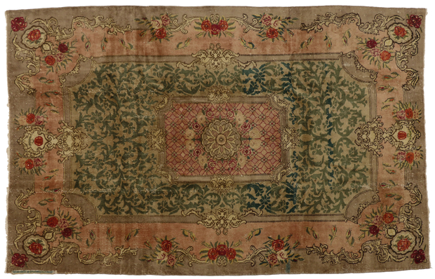 7 x 11 Antique Green Turkish Sparta Rug 71541