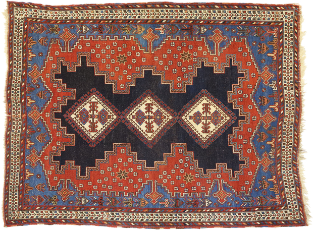 4 x 6 Antique Persian Shiraz Rug 71656