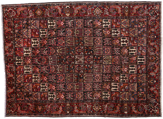 11 x 15 Antique Persian Bakhtiari Rug 71802