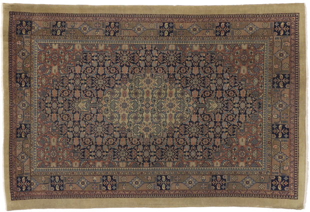 6 x 9 Antique Indian Malayer Rug 71853