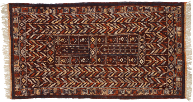4 x 6 Vintage Afghan Prayer Rug 71919