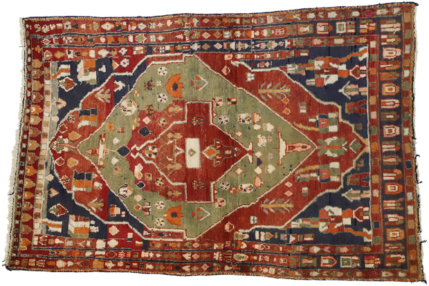 5 x 7 Vintage Bakhtiari Rug 72097