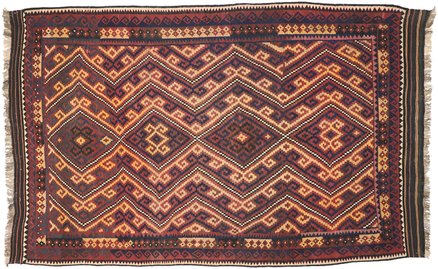 ​9 x 14 Vintage Afghan Kilim Rug 72260​