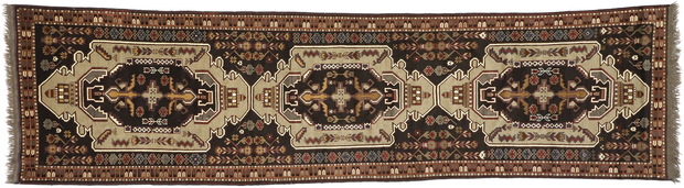 3 x 13 Vintage Afghan Rug Runner 72353