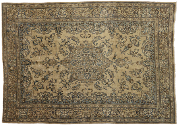 13 x 18 Antique Persian Tabriz Rug 72641