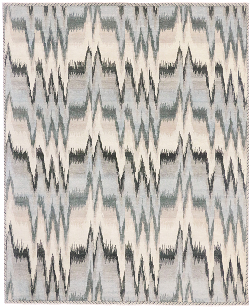 8 x 10 Transitional Ikat Rug 30048