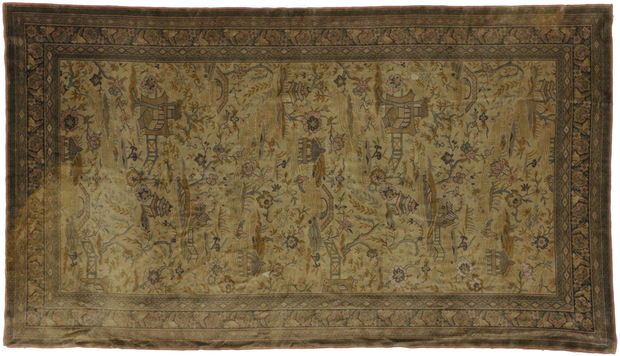 5 x 8 Antique Machine-Made European Rug 72897